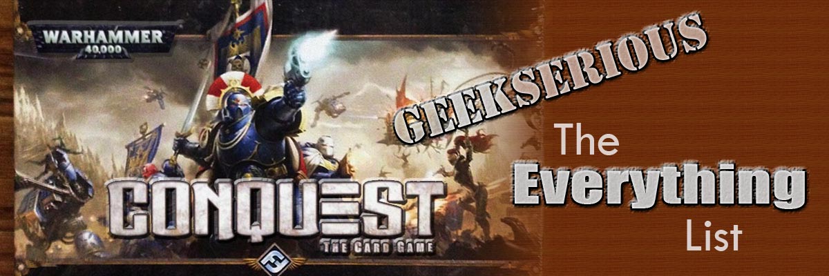 Full List of All Warhammer 40,000  Conquest Expansions